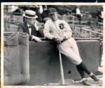 1925 Ty Cobb Frank Navin Detroit Tigers "The Sporting News Collection Archives" Original 8" x 10" Photo (Sporting News Collection Hologram/MEARS Photo LOA)