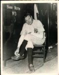 1948 Babe Ruth New York Yankees The Sporting News Collection Archives Original Photos (Sporting News Collection Hologram/MEARS Photo LOA) - Lot of 2