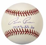 1959 Billy Pierce Chicago White Sox Single Signed OAL (Budig) Baseball "1959 White Sox" - JSA 