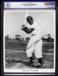 1955-56 Early Career Strikingly Prominent Roberto Clemente Pittsburgh Pirates Signed 8" x 10" Team Issued Photo - One of the darkest known signatures!!! - JSA  & PSA Graded 10 Signature
