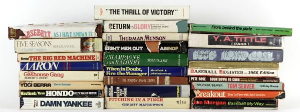 Vintage Baseball Books and Programs - Lot of 130