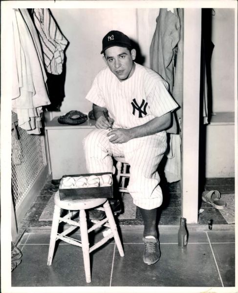 1951 Yogi Berra New York Yankees "The Sporting News Collection Archives" Original 8" x 10" Photo (Sporting News Collection Hologram/MEARS Photo LOA)