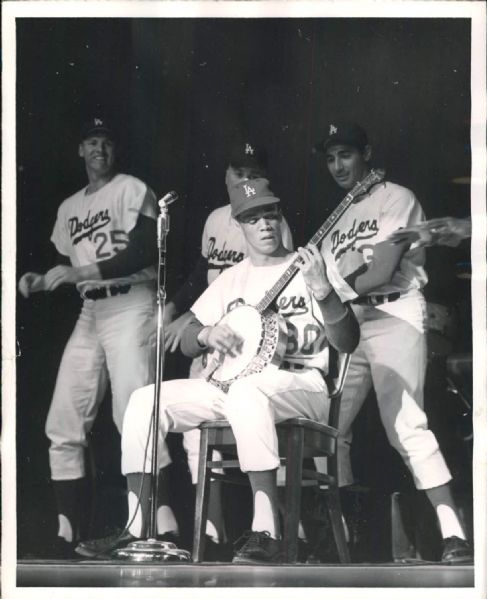 1953-62 Sandy Koufax Brooklyn Dodgers Los Angeles Dodgers "The Sporting News Collection Archives" Original 8" x 10" Photos (Sporting News Collection Hologram/MEARS Photo LOA) - Lot of 2