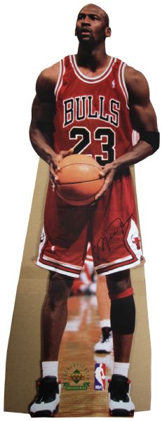1998 Michael Jordan Chicago Bulls Upper Deck Cardboard Stand Up Store Display