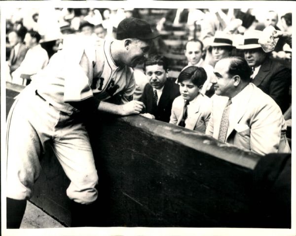 1931 Gabby Hartnett Al Capone Chicago Cubs "The Sporting News Collection Archives" Original 8" x 10" Photo (Sporting News Collection Hologram/MEARS Photo LOA)