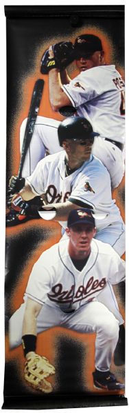 2001 Baltimore Orioles Players 26.5" x 96" Camden Yards Stadium Banner
