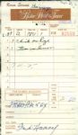 Fred Haney Milwaukee Braves Signed Pfister Hotel Tower Receipt - JSA 