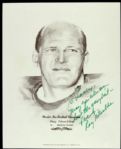 1967 Ray Nitschke Green Bay Packers Williams Print - JSA 