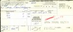 George Bamburger Milwaukee Brewers Signed Receipt - Lot of 2 - JSA