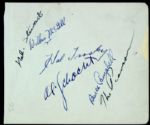 1940s Grover Cleveland Alexander Cleveland Indians Signed Parchment - JSA 