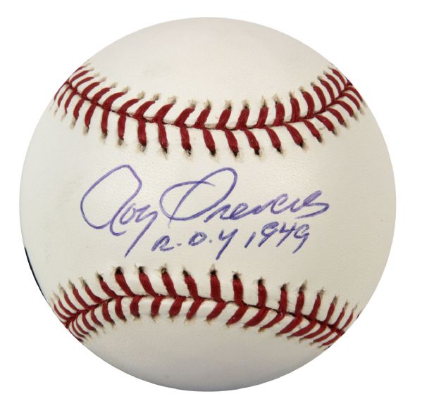 1949 Roy Sievers St. Louis Browns Single Signed OML (Selig) Baseball "R.O.Y. 1949" - JSA