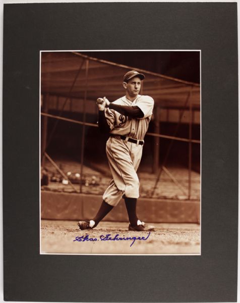 Charlie Gehringer Detroit Tigers Signed 8" x 10" Matted Photo - JSA 