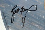 Brett Favre Green Bay Packers Signed Tis The Season Print Display 67/444 - MEARS 
