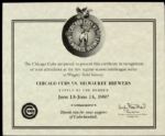 1997 Milwaukee Brewers vs. Chicago Cubs Commemorative Program
