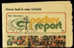 1975-95 Ray Nitschke Green Bay Packers Signed Photo & Packer Report - Lot of 3 - JSA