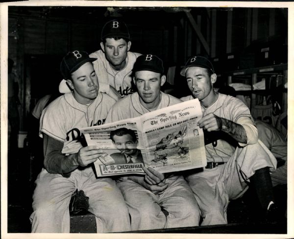 1950-57 Brooklyn Dodgers "The Sporting News Collection Archives" Original 8" x 10" Photo (Sporting News Collection Hologram/MEARS Photo LOA)