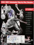 2002 Lebron James Miami Heat Signed St. Vincent St. Mary's High School Basketball Program w/ Ticket - JSA