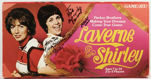 1977 Laverne & Shirley Signed Board Game - Signed By Shirley & Carmine - JSA 