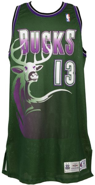 1994-95 MILWAUKEE BUCKS ROBINSON #13 CHAMPION JERSEY (AWAY) S