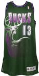 1995-96 Glenn Robinson Milwaukee Bucks Alternate Style Game Jersey 