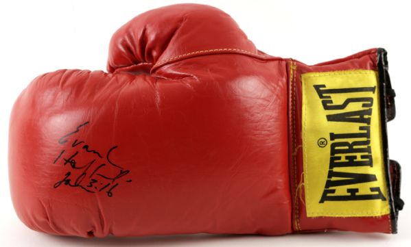 Evander The Real Deal Holyfield Signed Everlast Boxing Glove - JSA
