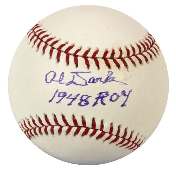 1948 Al Dark Boston Braves Single Signed OML (Selig) Baseball "1948 ROY" - JSA