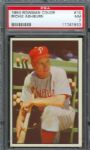 1953 Bowman Color Phillies Richie Ashburn #10 PSA NM 7
