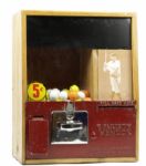 1930s Exhbit Card and Gumball Vending Machine