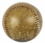 1928 Babe Ruth New York Yankees Signed OAL Ban Johnson Baseball - JSA Full Letter