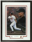 Cal Ripken Baltimore Orioles Signed Andy Goralski Print Display 60/800 - MEARS 