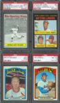 Large PSA Graded Collection (100) Including Many Stars & Hall Of Famers