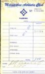 1974 Del Crandall Milwaukee Brewers Signed Milwaukee Athletic Club Receipt - Lot of 5 - JSA 
