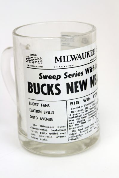 1971 Milwaukee Bucks Commemorative NBA Championship Mug