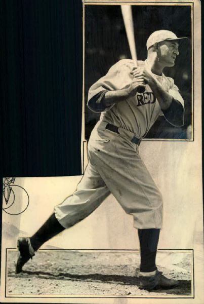1932-33 circa Smead Jolley Boston Red Sox "The Sporting News Collection Archives" Original 6" x 9" Photo (Sporting News Collection Hologram/MEARS Photo LOA)