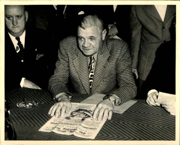 1947 Babe Ruth "The Sporting News Collection Archives" Original 8" x 10" Photo (Sporting News Collection Hologram/MEARS Photo LOA)