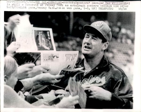 1947-71 Ted Williams Boston Red Sox Washington Senators "The Sporting News Collection Archives" Original Photos (Sporting News Collection Hologram/MEARS Photo LOA) - Lot of 8