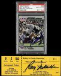 1990-95 Ray Nitschke Green Bay Packers Signed Card & Autograph Ticket - JSA & PSA