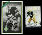 1993-94 Ray Nitschke Green Bay Packers Signed Photo Postcard & 8 x 10 - JSA 