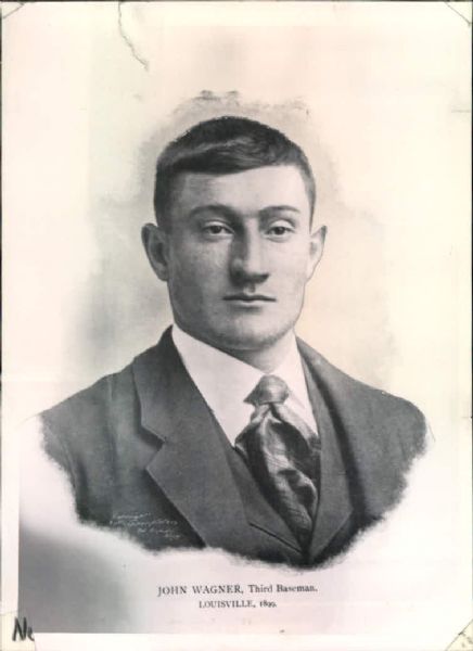 1899-1950 Honus Wagner Modern Print "The Sporting News Collection Archives" Original Photos (Sporting News Collection Hologram/MEARS Photo LOA) - Lot of 2