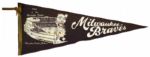 1950s-70 Baseball Pennants - Collection of 
