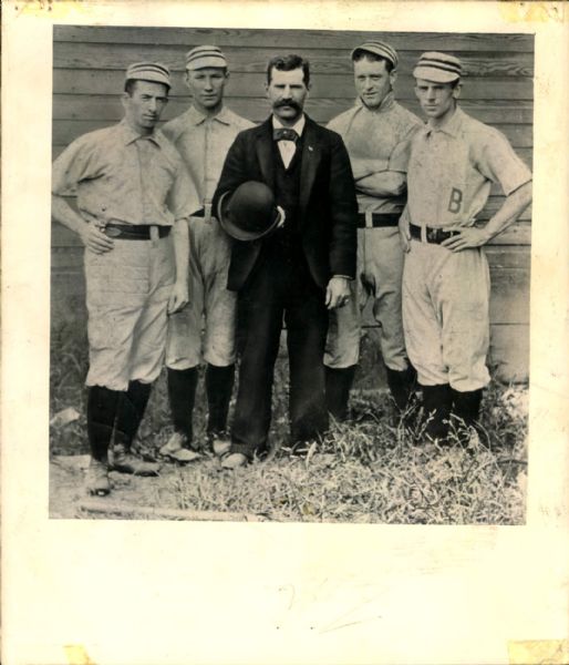 1894 John McGraw Wee Willie Keeler Baltimore Orioles "The Sporting News Collection Archives" Original 8" x 9.5" Photo (Sporting News Collection Hologram/MEARS Photo LOA)