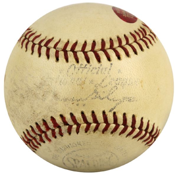 1950s Roman Mejias Pittsburgh Pirates Game Used Signed Home Run ONL (Giles) Baseball - MEARS LOA & Hologram