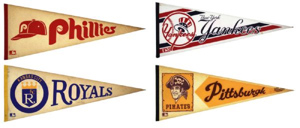 1970s - 80s Collection of Pennants - Lot of 20