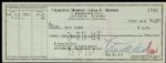 1961 Charlton Heston Signed Check - JSA 