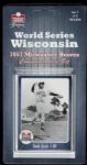 1965 Warren Spahn Milwaukee Braves Signed Schedule & Commemorative Cards - JSA 