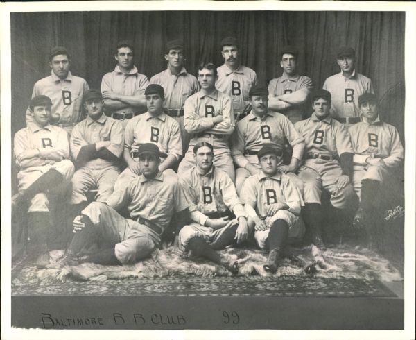 1899 Baltimore Orioles Team Photo "The Sporting News Collection Archives" Original 8" x 10" Photo (Sporting News Collection Hologram/MEARS Photo LOA)