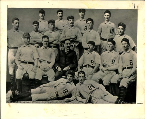 1896 Modern Print Baltimore Orioles "The Sporting News Collection Archives" Original 8" x 10" Photo (Sporting News Collection Hologram/MEARS Photo LOA)