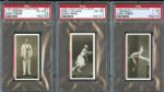 1928 John Player & Sons Lawn Tennis PSA Graded Trio