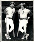 1975 Reggie Jackson Billy Williams Oakland Athletics The Sporting News Collection Archives Original 8 x 10 Photos (Sporting News Collection Hologram/MEARS Photo LOA) - Lot of 2