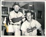 1953 Chuck Dressen Russ Meyer Brooklyn Dodgers "The Sporting News Collection Archives" Original 7" x 9" Photo (Sporting News Collection Hologram/MEARS Photo LOA)
